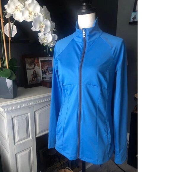 Under Armour Blue jacket bundle of two high neck both size medium - Picture 2 of 13